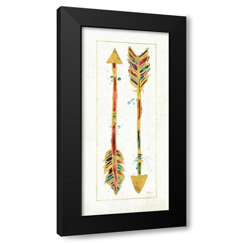 Beautiful Arrows I Black Modern Wood Framed Art Print with Double Matting by Pela Studio