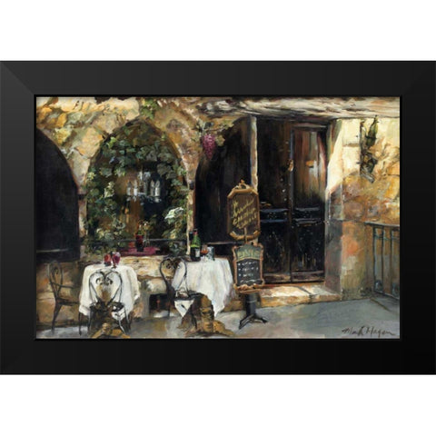 Meeting at the Cafe Black Modern Wood Framed Art Print by Hageman, Marilyn
