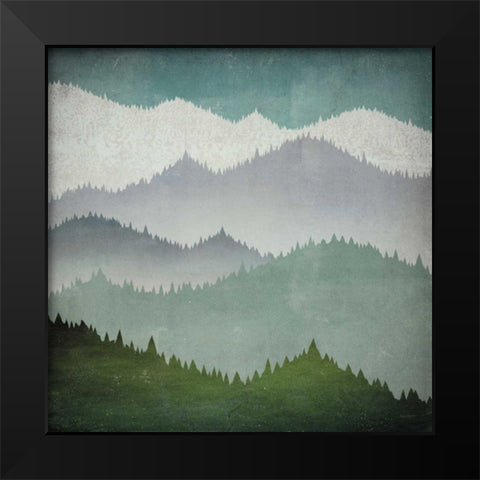 First Snow Black Modern Wood Framed Art Print by Fowler, Ryan