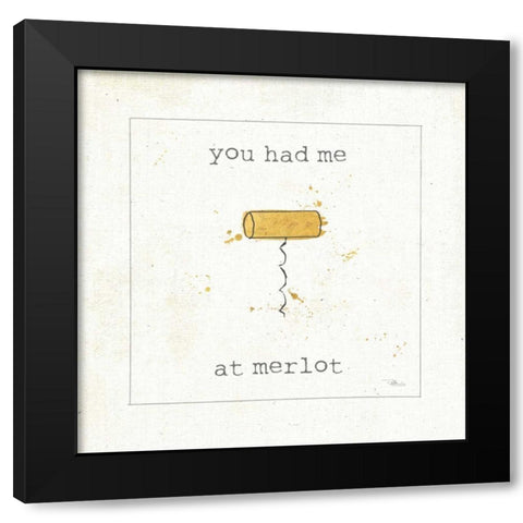 Flavor Notes III Black Modern Wood Framed Art Print by Pela Studio