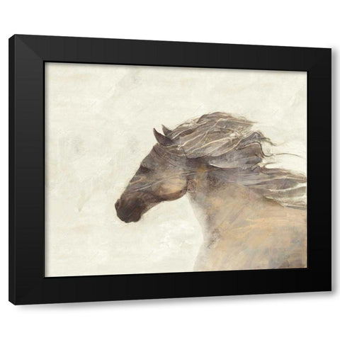 Into the Wind Ivory Black Modern Wood Framed Art Print with Double Matting by Hristova, Albena