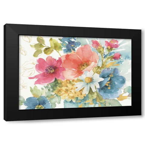 My Garden Bouquet I Black Modern Wood Framed Art Print by Audit, Lisa