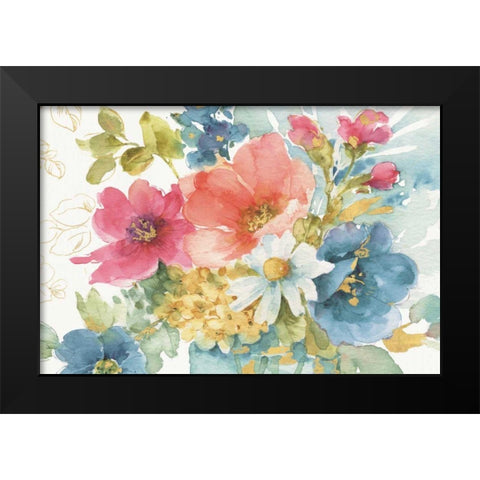 My Garden Bouquet I Black Modern Wood Framed Art Print by Audit, Lisa