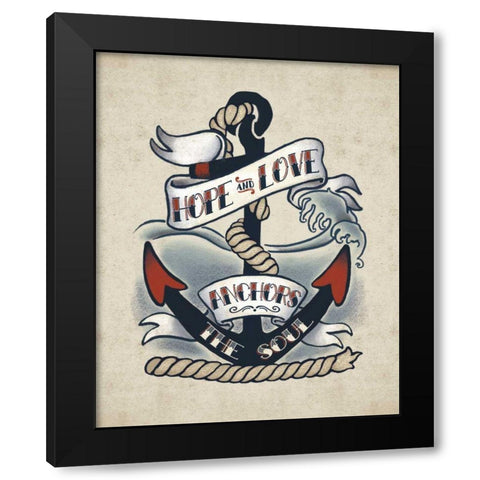 Sailor Wisdom I Black Modern Wood Framed Art Print with Double Matting by Penner, Janelle