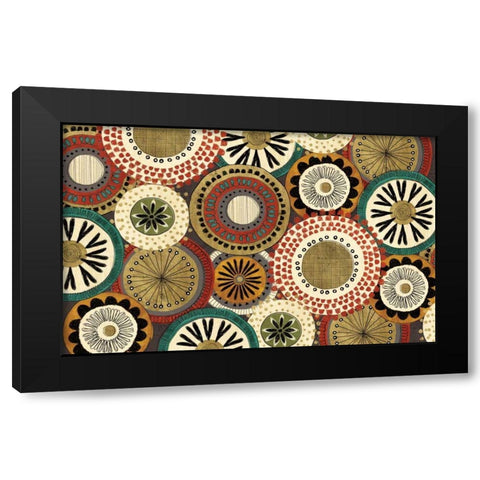 Spice Road I Black Modern Wood Framed Art Print with Double Matting by Charron, Veronique