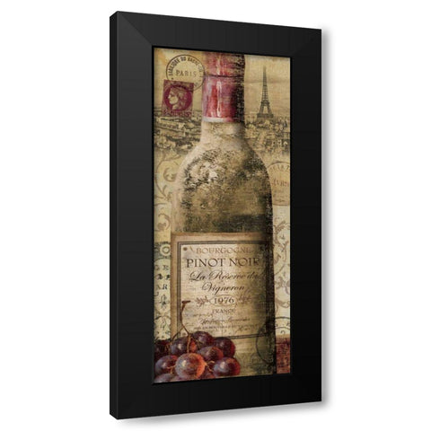 European Wines II Black Modern Wood Framed Art Print by Charron, Veronique