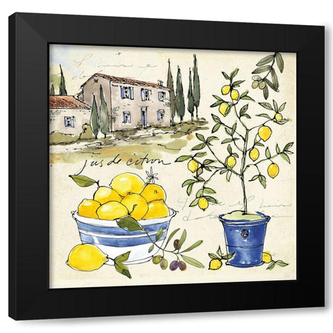 Citron III Black Modern Wood Framed Art Print with Double Matting by Tavoletti, Anne