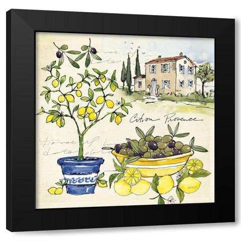 Citron IV Black Modern Wood Framed Art Print by Tavoletti, Anne