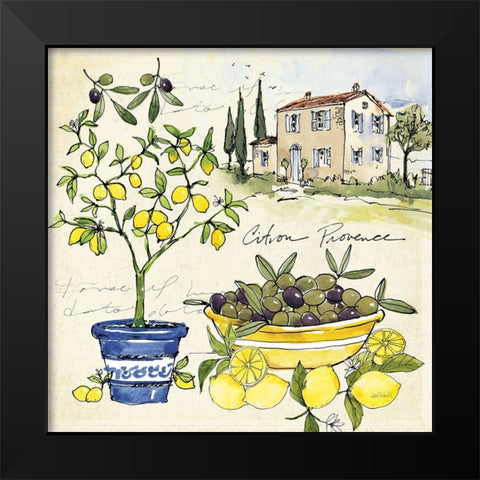 Citron IV Black Modern Wood Framed Art Print by Tavoletti, Anne