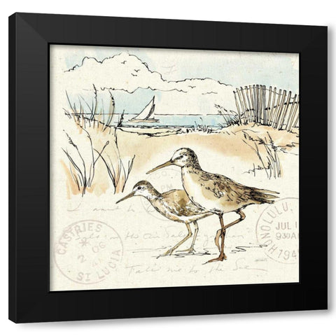 Coastal Breeze IX Black Modern Wood Framed Art Print by Tavoletti, Anne