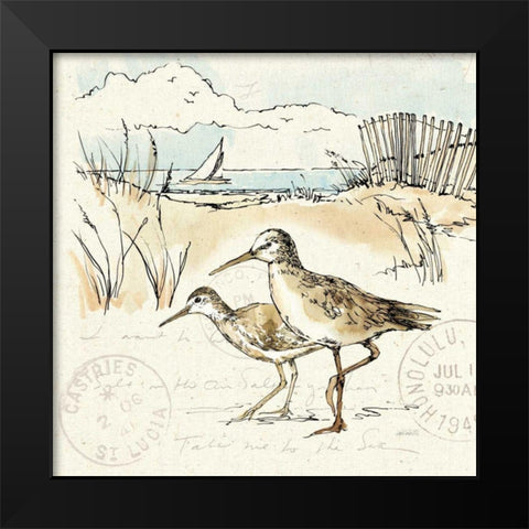 Coastal Breeze IX Black Modern Wood Framed Art Print by Tavoletti, Anne