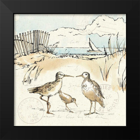 Coastal Breeze XI Black Modern Wood Framed Art Print by Tavoletti, Anne