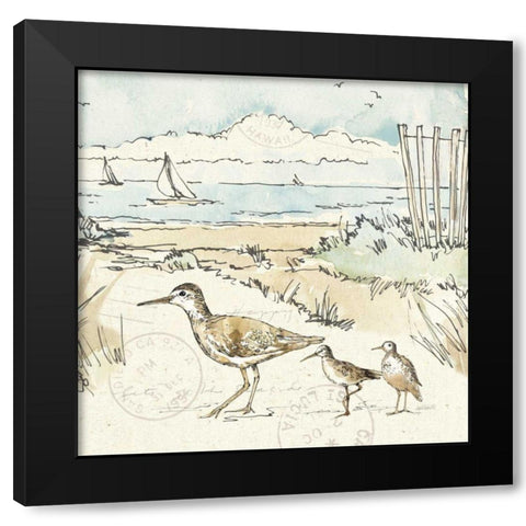 Coastal Breeze XII Black Modern Wood Framed Art Print by Tavoletti, Anne