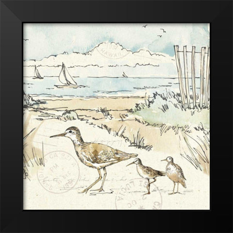 Coastal Breeze XII Black Modern Wood Framed Art Print by Tavoletti, Anne