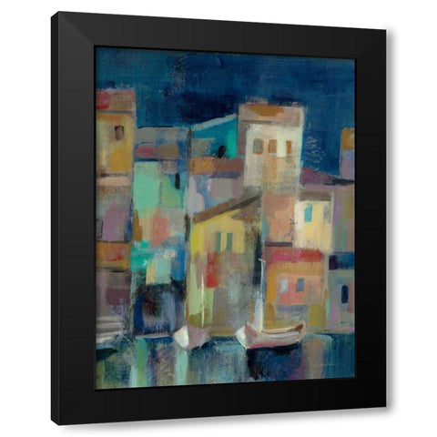Evening I Port III Black Modern Wood Framed Art Print with Double Matting by Vassileva, Silvia