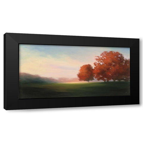 La Plage en Hiver Black Modern Wood Framed Art Print with Double Matting by Purinton, Julia