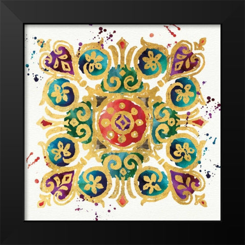 Little Jewels III Black Modern Wood Framed Art Print by Aiken, Jess