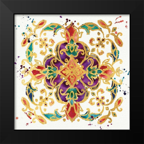 Little Jewels IV Black Modern Wood Framed Art Print by Aiken, Jess