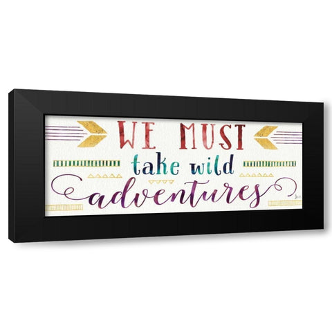 Lost in Words IV Black Modern Wood Framed Art Print by Aiken, Jess
