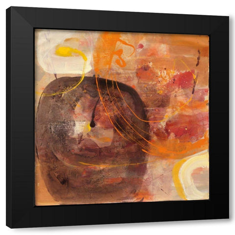 All Shook Up I Black Modern Wood Framed Art Print by Hristova, Albena