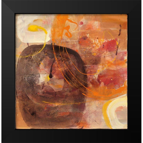 All Shook Up I Black Modern Wood Framed Art Print by Hristova, Albena