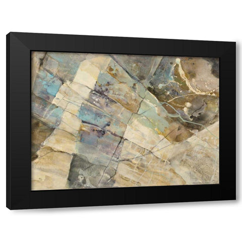 Rock IV Black Modern Wood Framed Art Print by Hristova, Albena