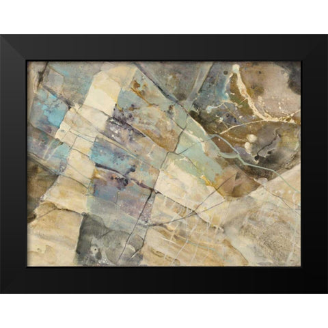 Rock IV Black Modern Wood Framed Art Print by Hristova, Albena