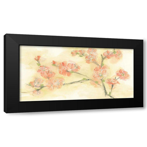 Tinted Blossoms II Black Modern Wood Framed Art Print by Paschke, Chris