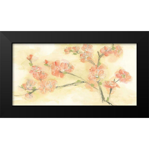 Tinted Blossoms II Black Modern Wood Framed Art Print by Paschke, Chris