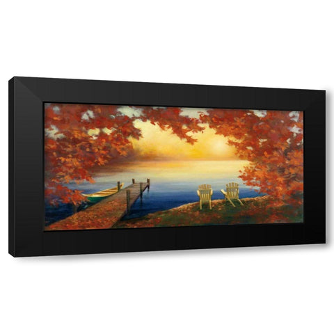 Autumn Glow Crop v.2 Black Modern Wood Framed Art Print by Purinton, Julia