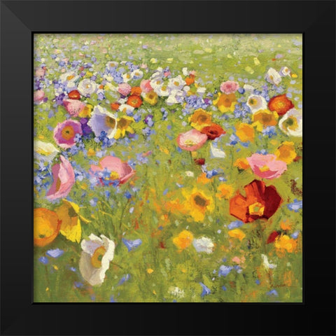 Champ de Fleur I Black Modern Wood Framed Art Print by Novak, Shirley