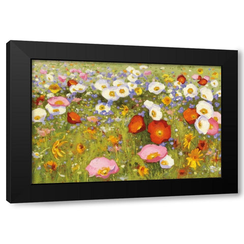 Champ de Fleur III Black Modern Wood Framed Art Print by Novak, Shirley