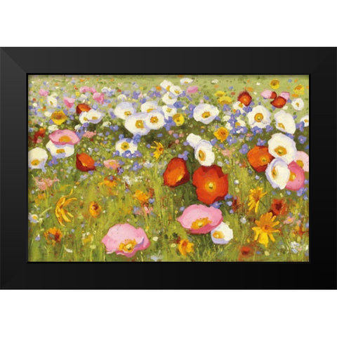 Champ de Fleur III Black Modern Wood Framed Art Print by Novak, Shirley
