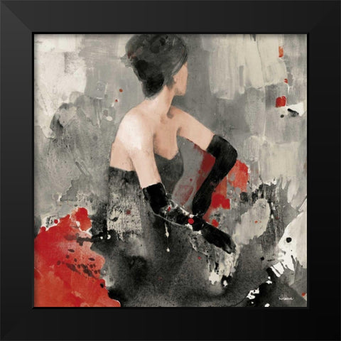 Beautiful Gaze I Neutral Black Modern Wood Framed Art Print by Hristova, Albena