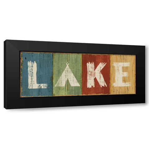 Lake Lodge V Black Modern Wood Framed Art Print by Schlabach, Sue