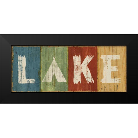 Lake Lodge V Black Modern Wood Framed Art Print by Schlabach, Sue