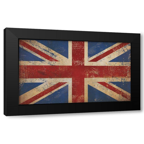 Union Jack Black Modern Wood Framed Art Print with Double Matting by Fowler, Ryan
