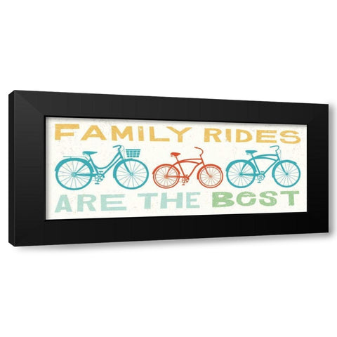 Lets Cruise Family Rides II Black Modern Wood Framed Art Print with Double Matting by Mullan, Michael