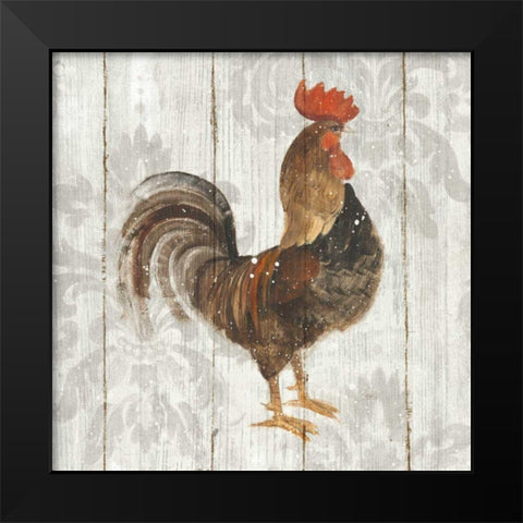 Farm Friend III on Barn Board Black Modern Wood Framed Art Print by Hristova, Albena