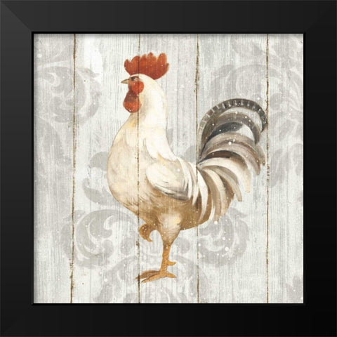 Farm Friend IV on Barn Board Black Modern Wood Framed Art Print by Hristova, Albena