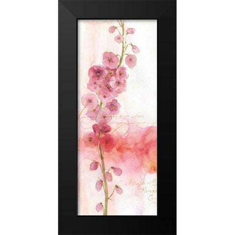 Rainbow Seeds Absract Floral I Black Modern Wood Framed Art Print by Audit, Lisa