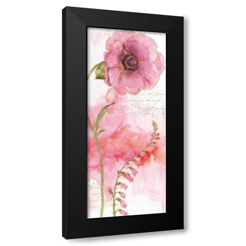 Rainbow Seeds Absract Floral II Black Modern Wood Framed Art Print with Double Matting by Audit, Lisa