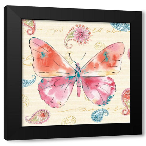 Happy Gypsy VI Black Modern Wood Framed Art Print by Pela