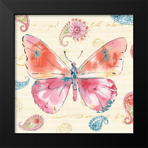 Happy Gypsy VI Black Modern Wood Framed Art Print by Pela