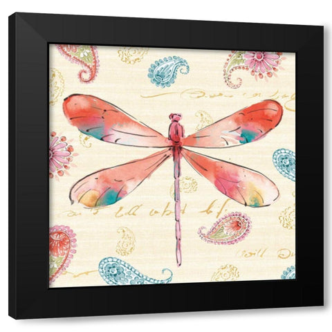 Happy Gypsy VII Black Modern Wood Framed Art Print with Double Matting by Pela