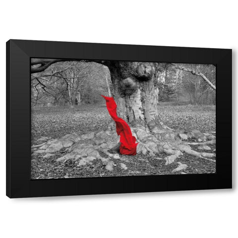 Flow I Black Modern Wood Framed Art Print with Double Matting by Marshall, Laura