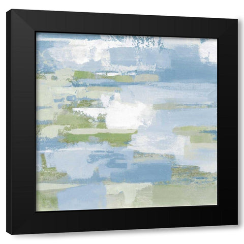 Urban Walkway III Blue and Green Black Modern Wood Framed Art Print by Vassileva, Silvia