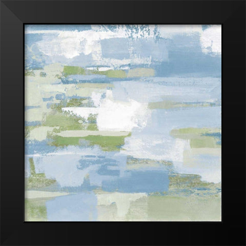 Urban Walkway III Blue and Green Black Modern Wood Framed Art Print by Vassileva, Silvia