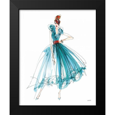 Colorful Fashion II Black Modern Wood Framed Art Print by Tavoletti, Anne