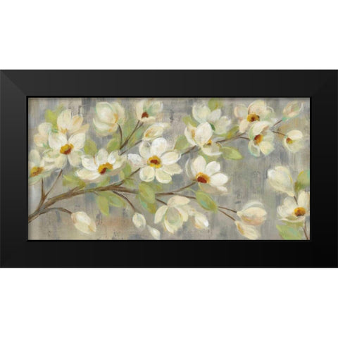 April Branch Black Modern Wood Framed Art Print by Vassileva, Silvia